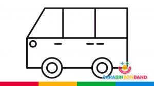 Dibujos fáciles - cómo dibujar una furgoneta fácil para niños
