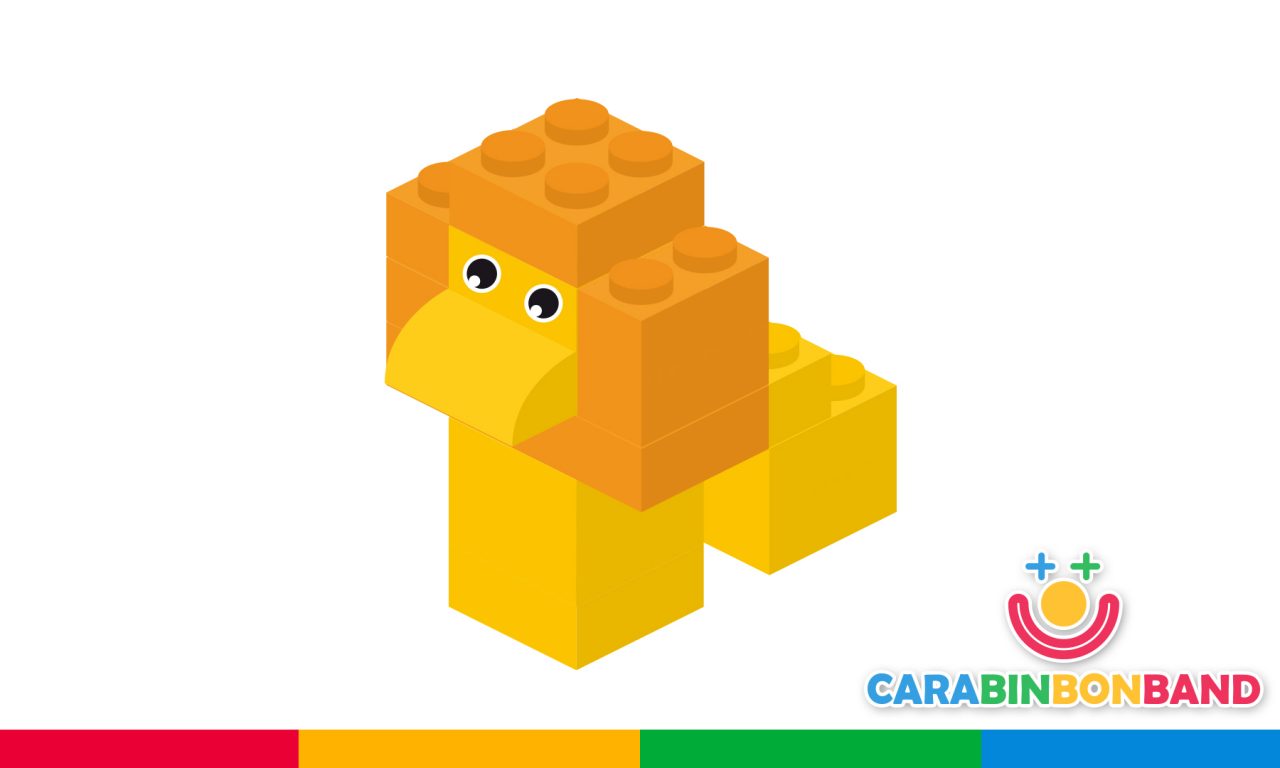 Construcciones LEGO fáciles para niños – cómo hacer un león – CARA BIN BON  BAND