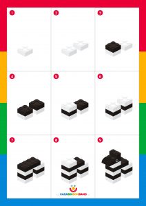 Tutorial LEGO: cómo hacer una cebra paso a paso