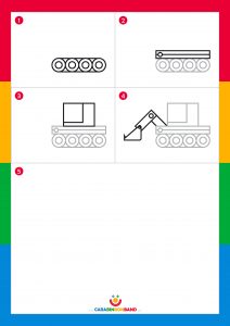 Drawing tutorials: construction vehicles for children