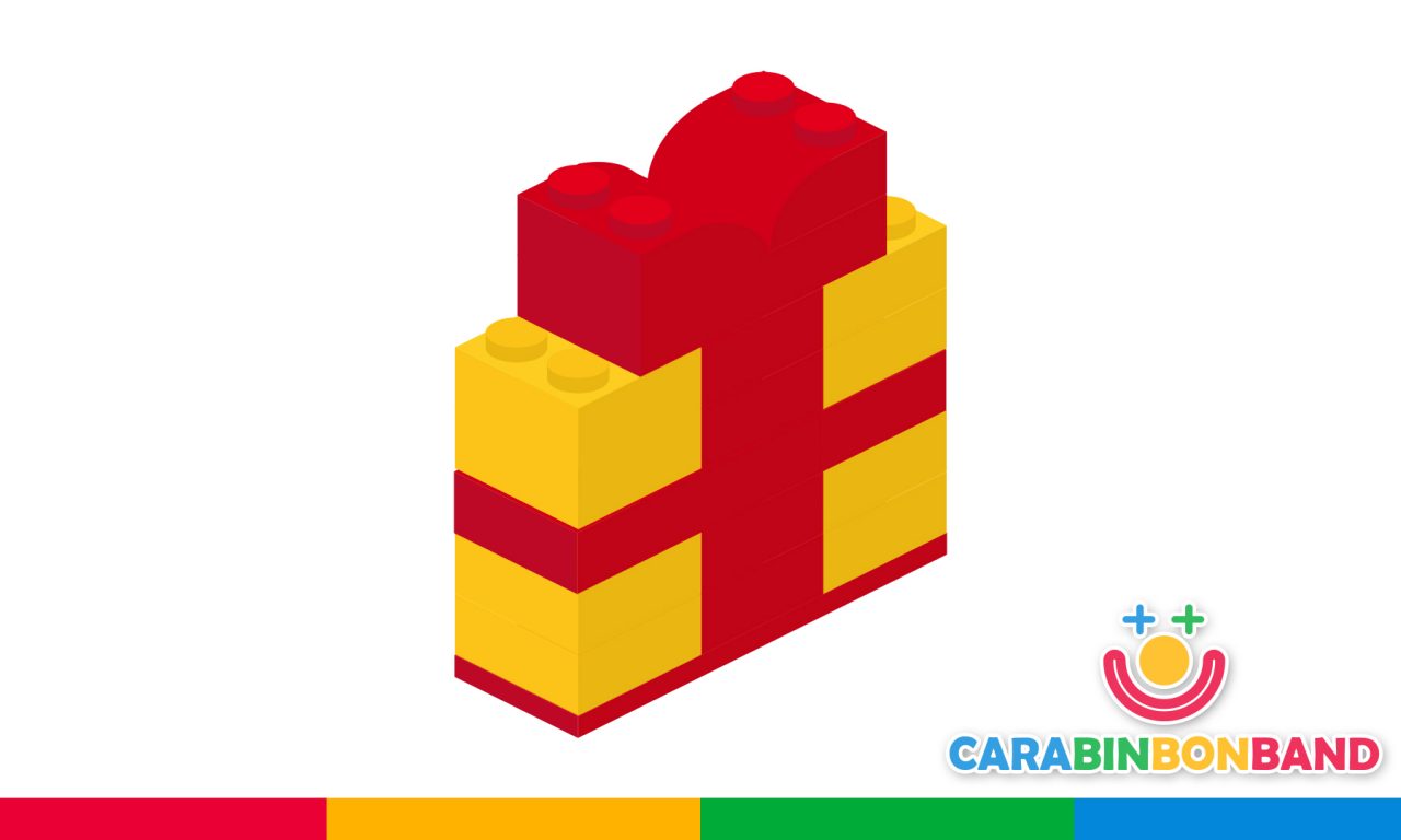 Construcciones LEGO fáciles para niños – cómo hacer un paquete de regalo –  CARA BIN BON BAND