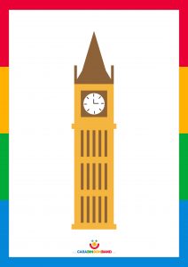 Láminas decorativas: reloj Big Ben