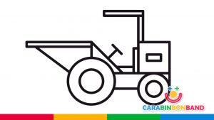 Drawings for children - how to draw a construction dumper