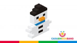 Easy LEGO games for children - how to make a snowman from LEGO blocks