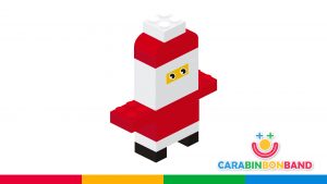 Juegos LEGO fácil para niños - cómo hacer a Santa Claus con bloques LEGO