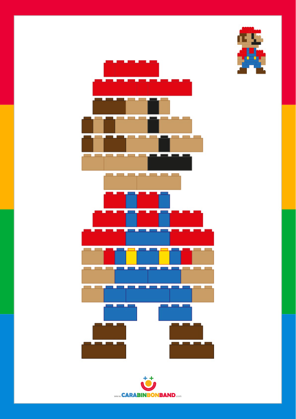 Tutorial LEGO: cómo hacer a Mario Bros – CARA BIN BON BAND