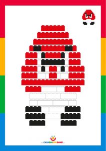 LEGO Tutorial: how to make Goomba, enemy of Mario Bros
