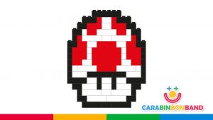 Easy LEGO for children: how to make Toad, the mushroom of Mario Bros