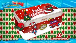 SUPERZINGS XMAS FRIENDS - INVENTED TIN OF CHRISTMAS SUPERTHINGS